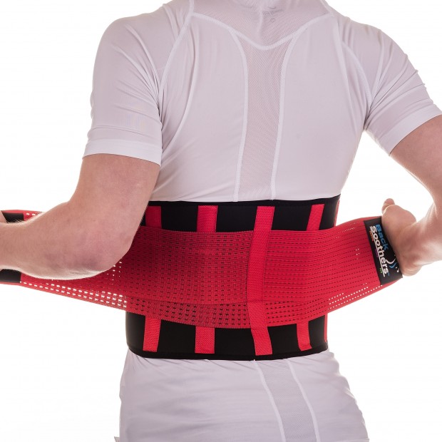 BackSoothers BackPro Massaging Lumbar Lower Back Support