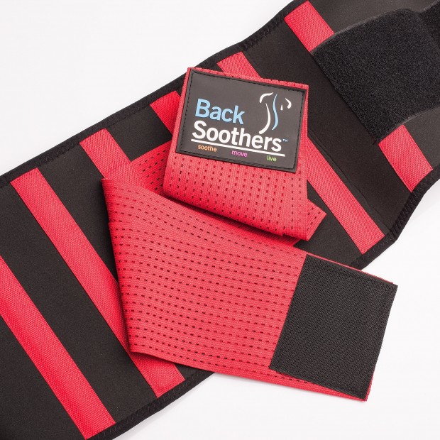 BackSoothers BackPro Massaging Lumbar Lower Back Support